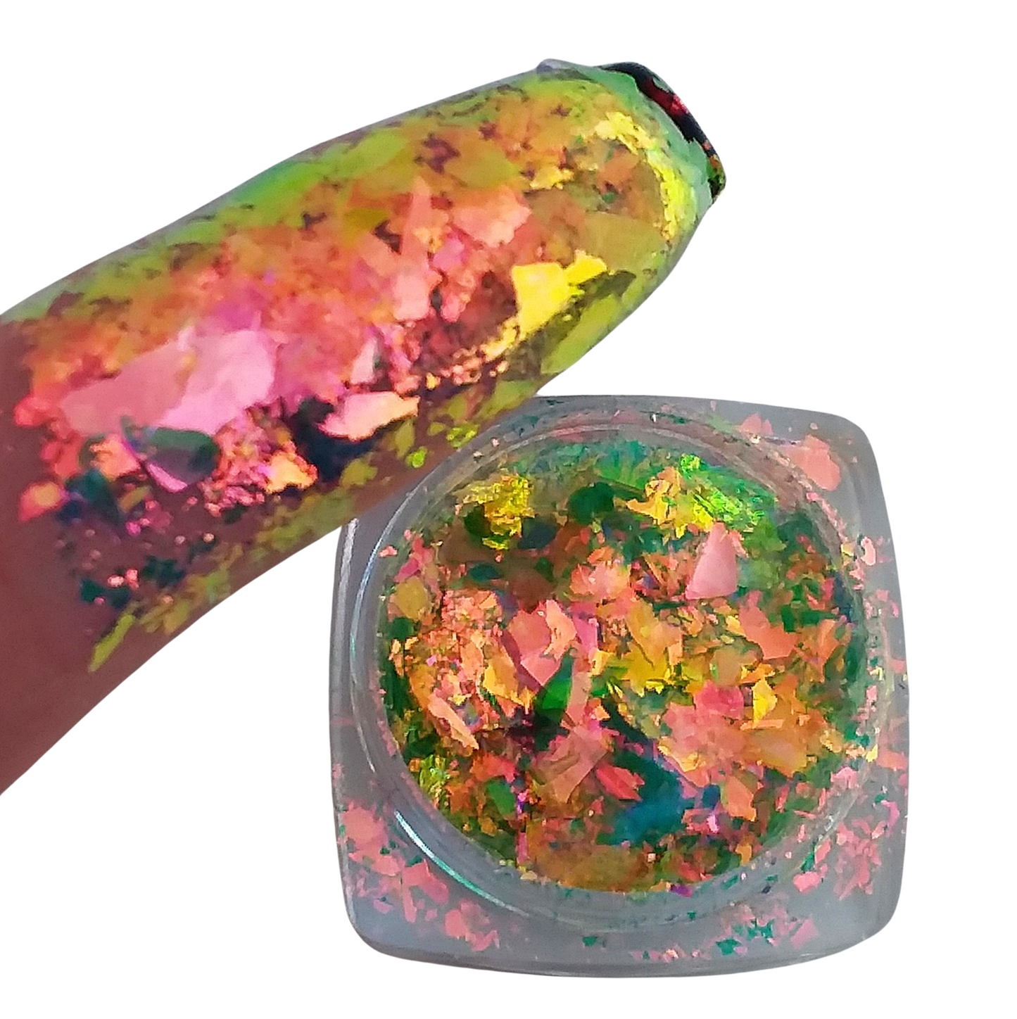 Rainbow Daisy-Chromaflake Multichrome Flake Eyeshadow Flakes