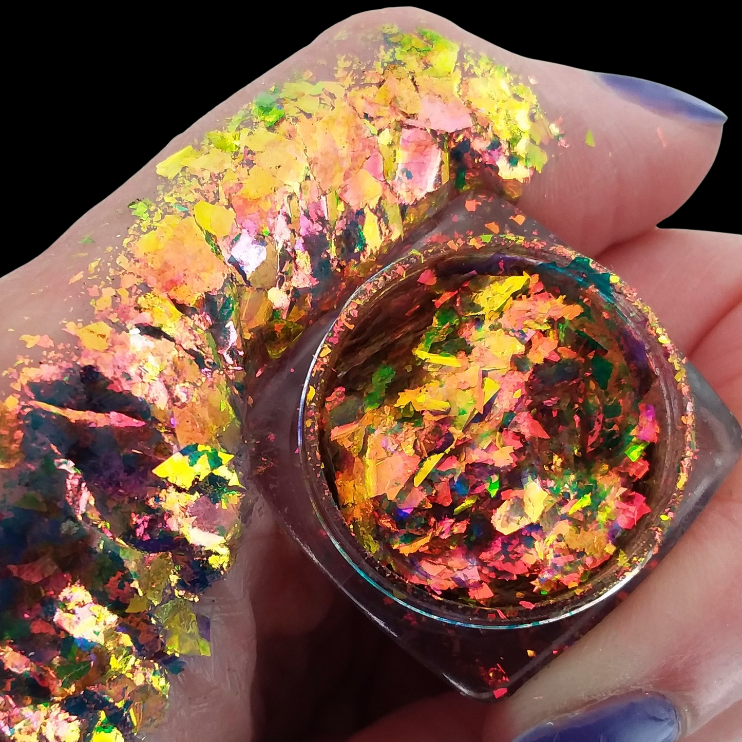 Rainbow Dragon-Chromaflake Multichrome Flake Eyeshadow Flakes