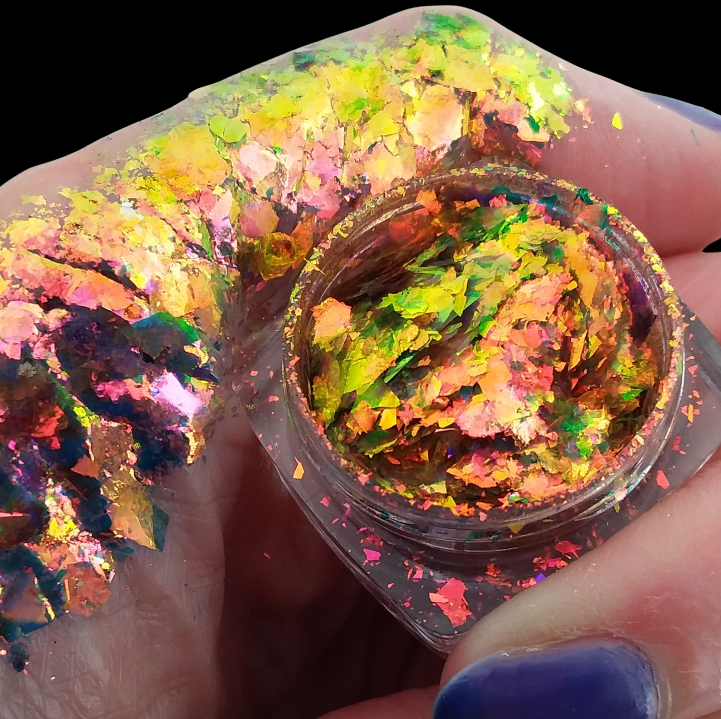 Rainbow Dragon-Chromaflake Multichrome Flake Eyeshadow Flakes