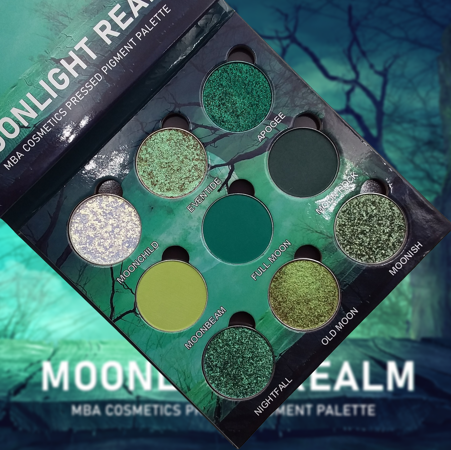 Moonlight Realm-Pressed Pigment Palette