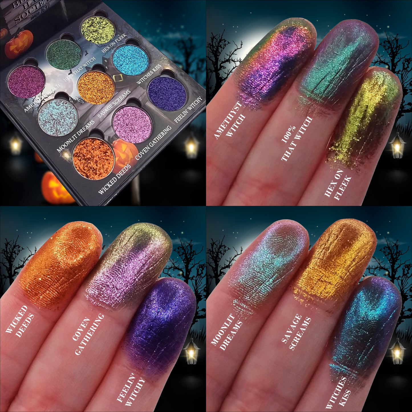 Black Hat Society Pressed Pigment Palette