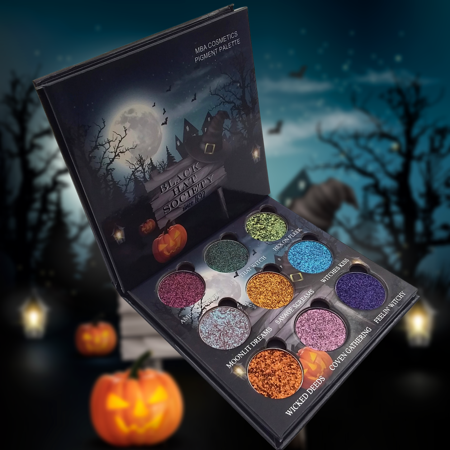 Black Hat Society Pressed Pigment Palette