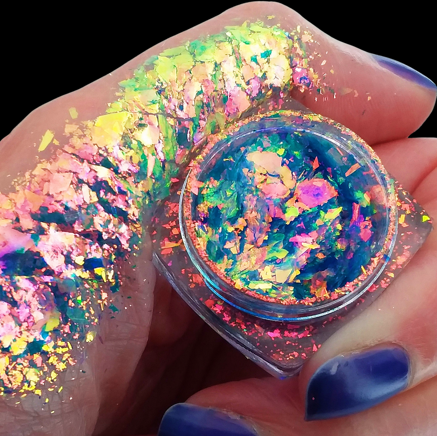 Rainbow Cloud-Chromaflake Multichrome Flake Eyeshadow Flakes