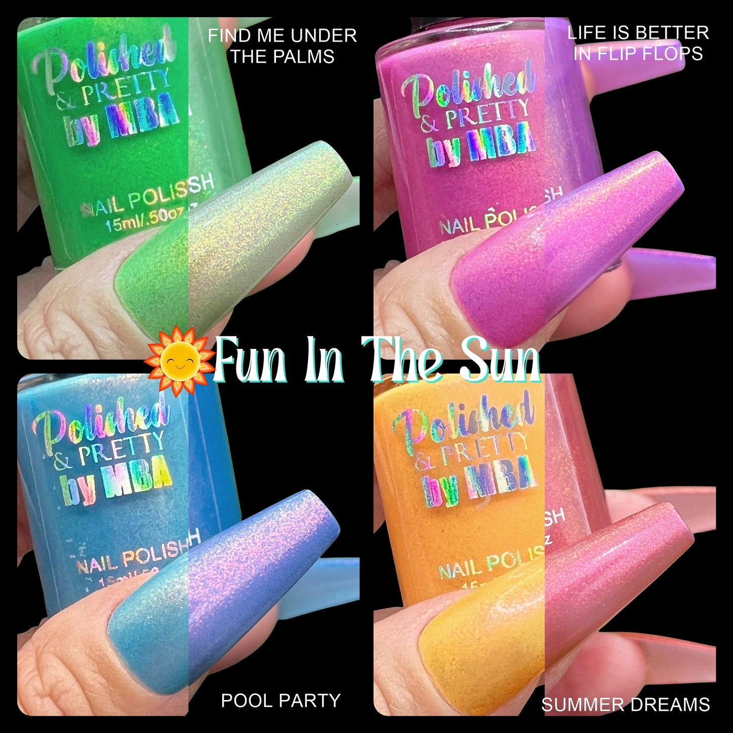 Fun In The Sun-Solar Multichrome Shimmer Polish Collection