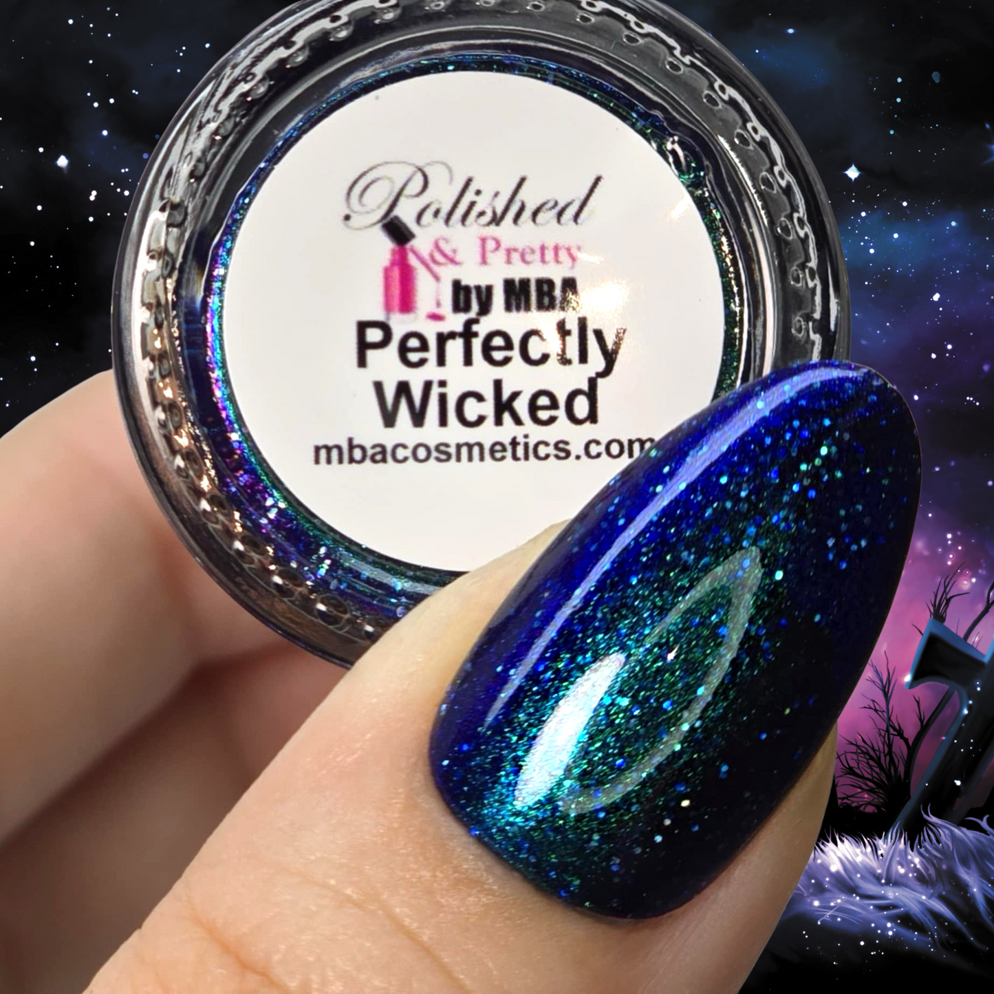 Perfectly WIcked-Holographic Multichrome Shimmer-Nail Polish