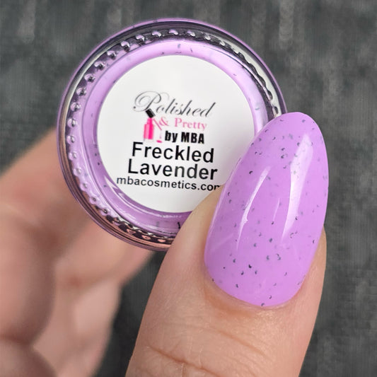 Lavender Freckled Egg-Pastel Purple Glitter Polish