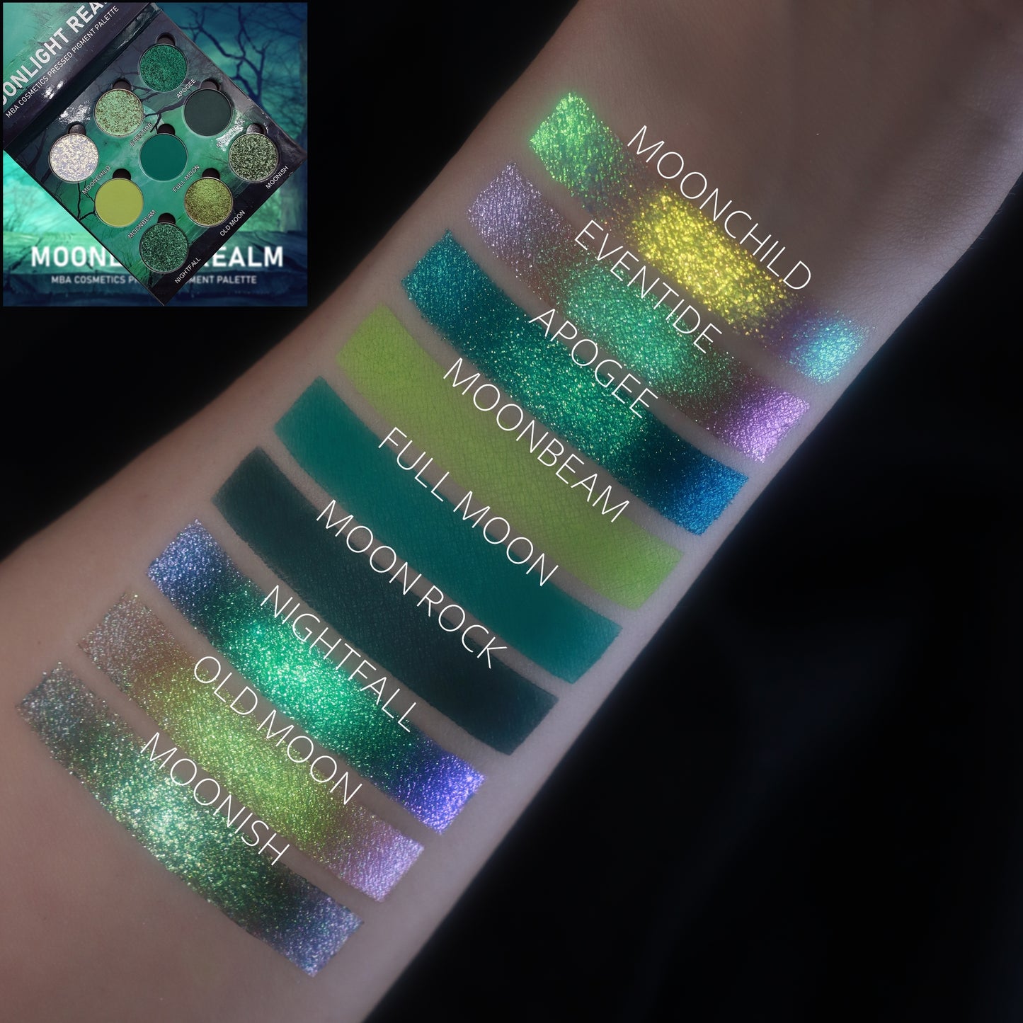 Moonlight Realm-Pressed Pigment Palette