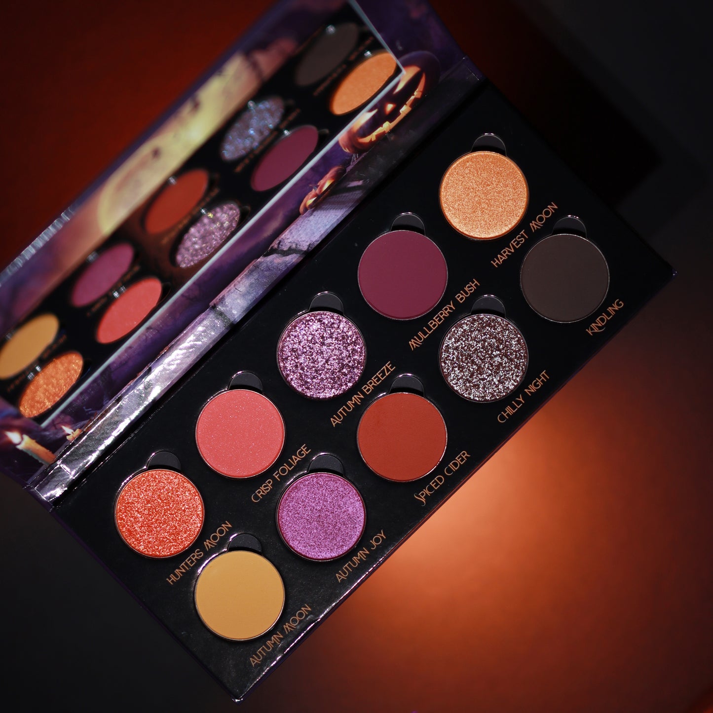 Autumn Moon-Pressed Pigment Palette
