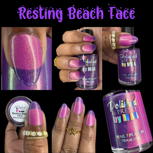 Resting Beach Face-Thermal Multichrome Shimmer-Nail Polish