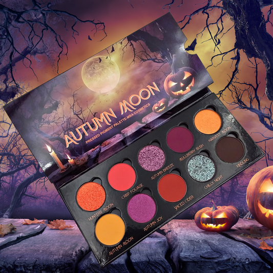 Autumn Moon-Pressed Pigment Palette