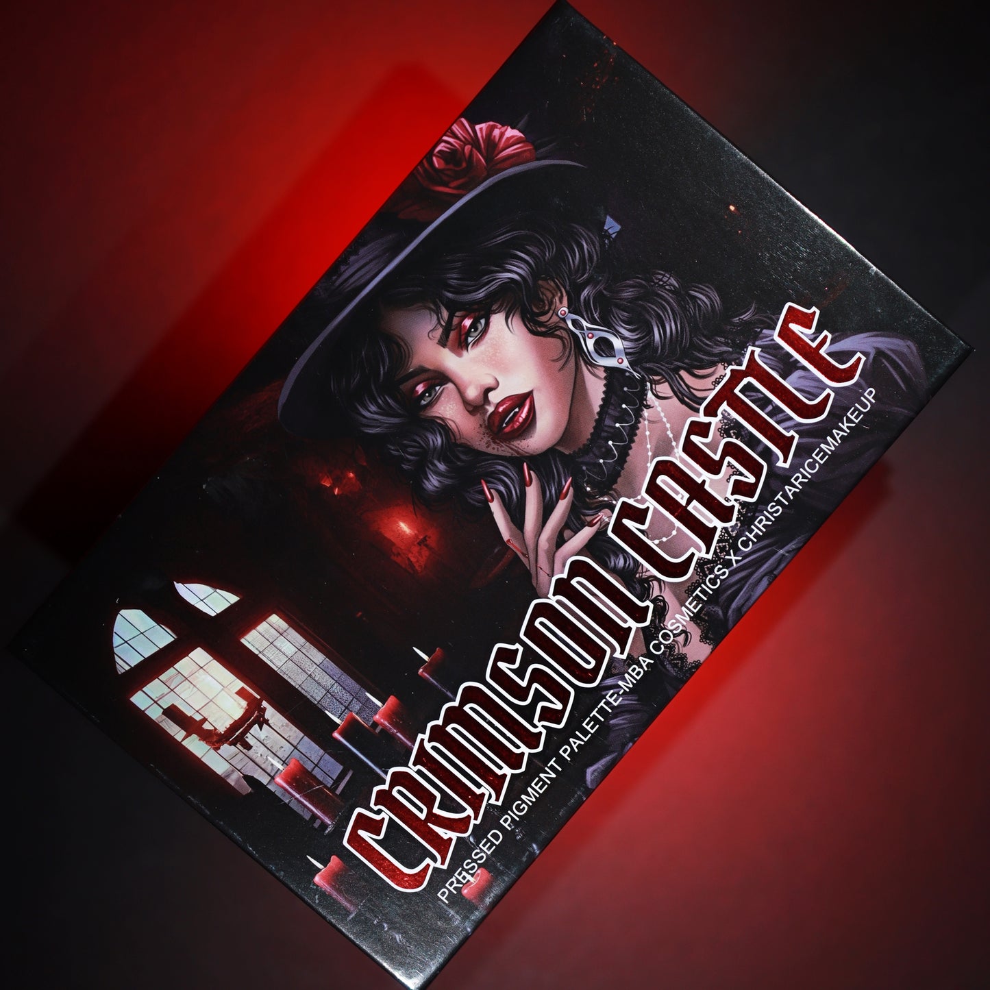 Crimson Castle-Pressed Pigment  Palette