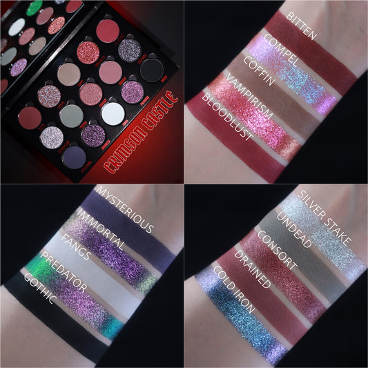 Crimson Castle-Pressed Pigment Palette