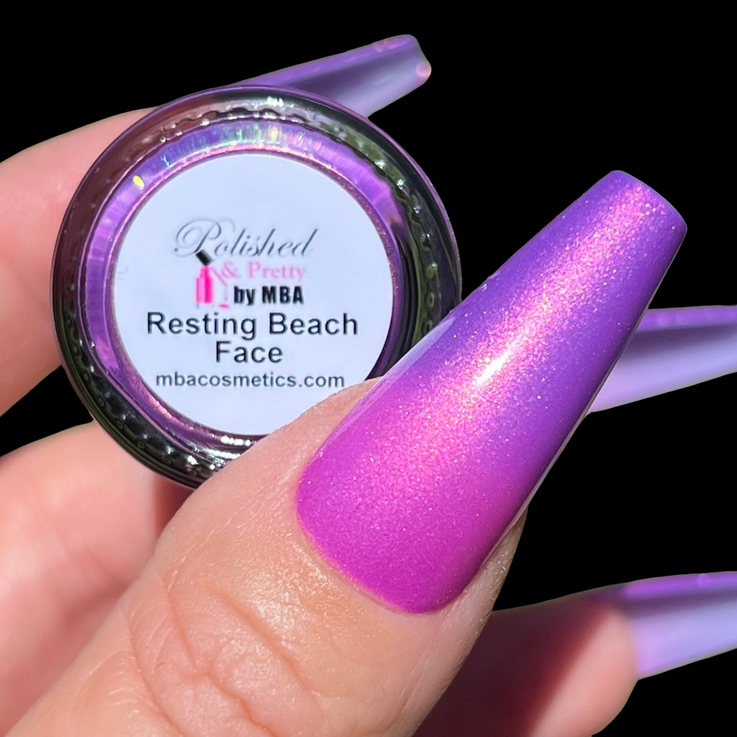 Resting Beach Face-Thermal Multichrome Shimmer-Nail Polish