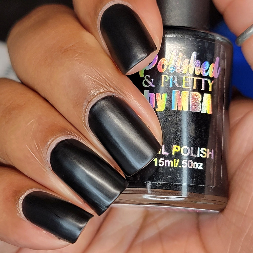 Black Out-Matte Nail Polish Large 15ml