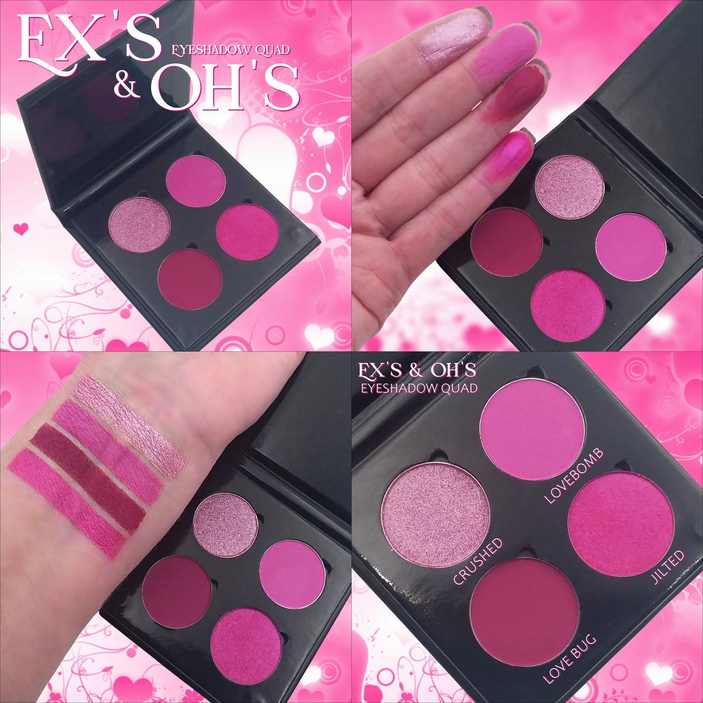 Ex's & Oh's-Valentines Eyeshadow Quad