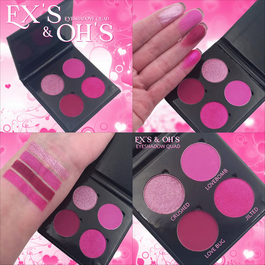 FREE Gift with $75 Purchase-Ex's & Oh's-Valentines Eyeshadow Quad