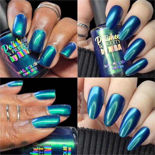 Midnight Chill-Multichrome Shimmer-Nail Polish