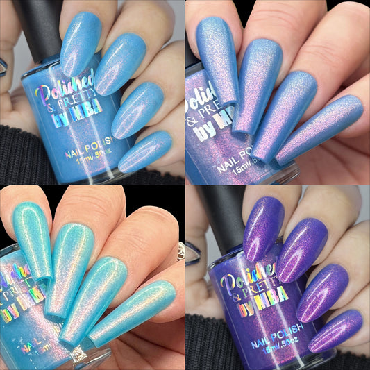 Pool Party-Solar Multichrome Shimmer Crelly Nail Polish