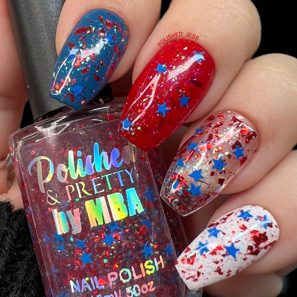 Stars & Stripes Nail Polish Collection-15ml Bottles