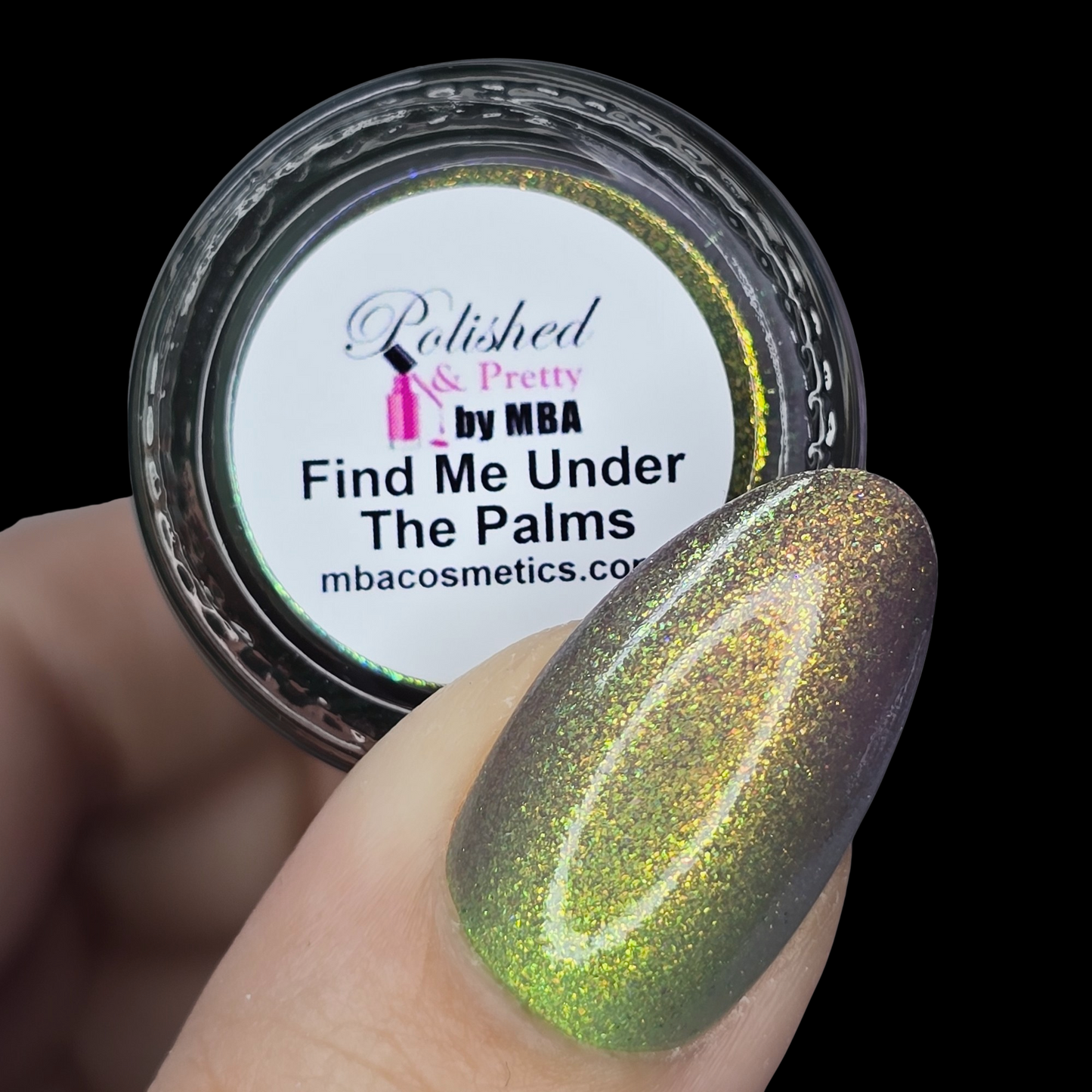 Find Me Under The Palms-Solar Multichrome Shimmer Crelly Nail Polish