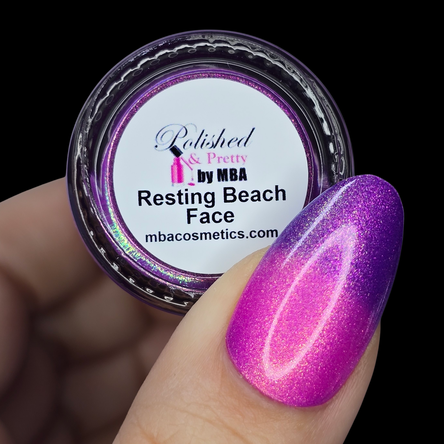 Resting Beach Face-Thermal Multichrome Shimmer-Nail Polish