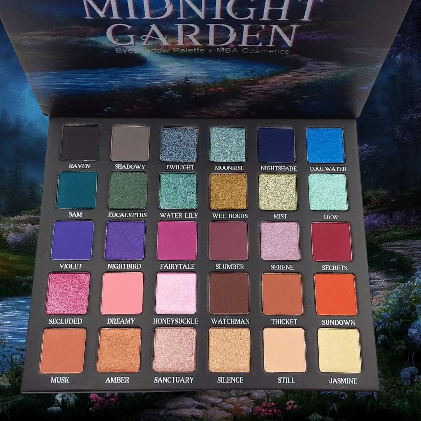 COMING SOON-Midnight Garden-Pressed Eyeshadow Palette