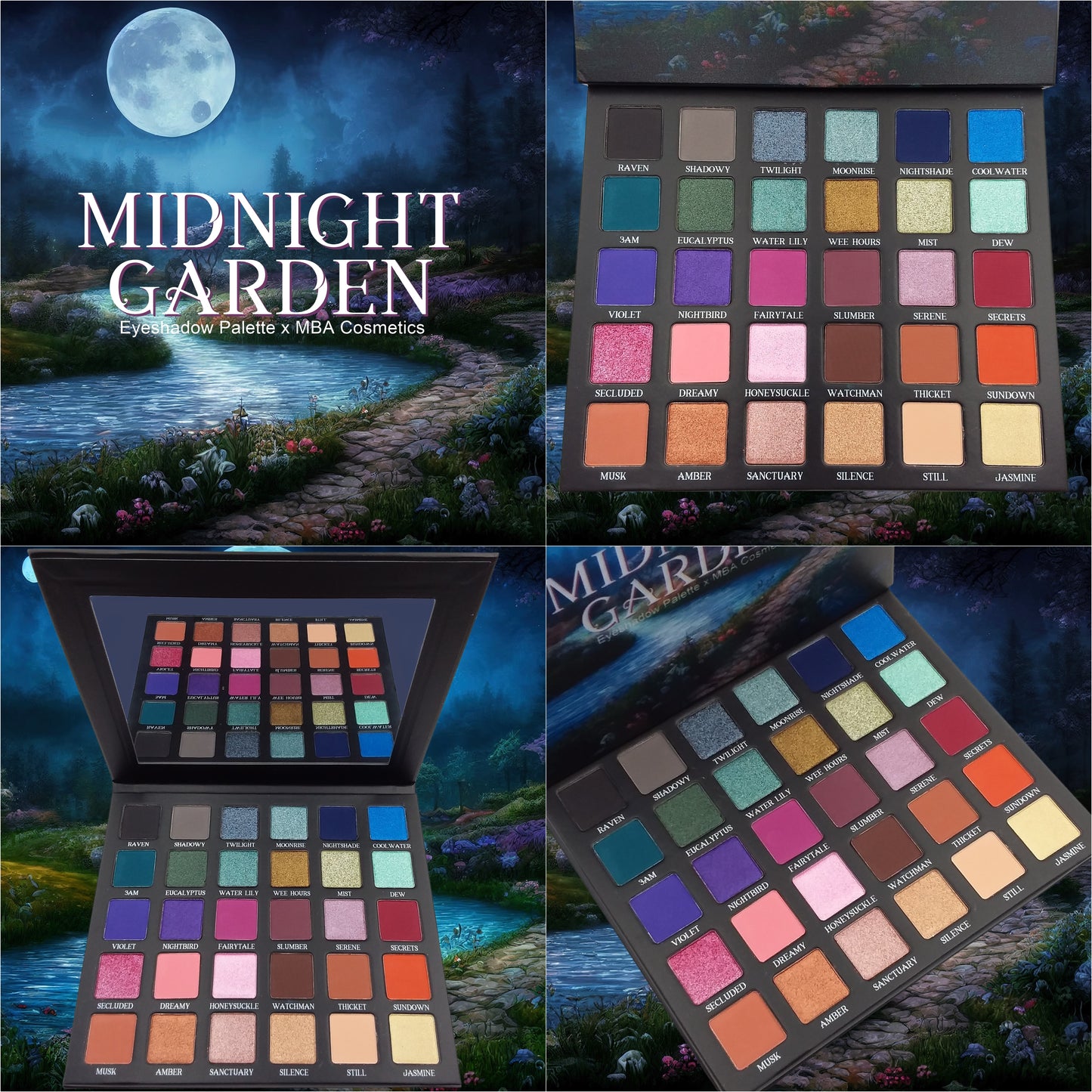 COMING SOON-Midnight Garden-Pressed Eyeshadow Palette
