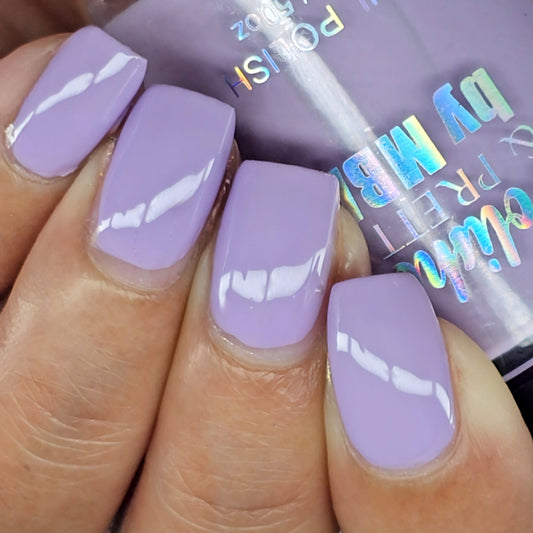 Playful Pansy-Lavender Cream Polish