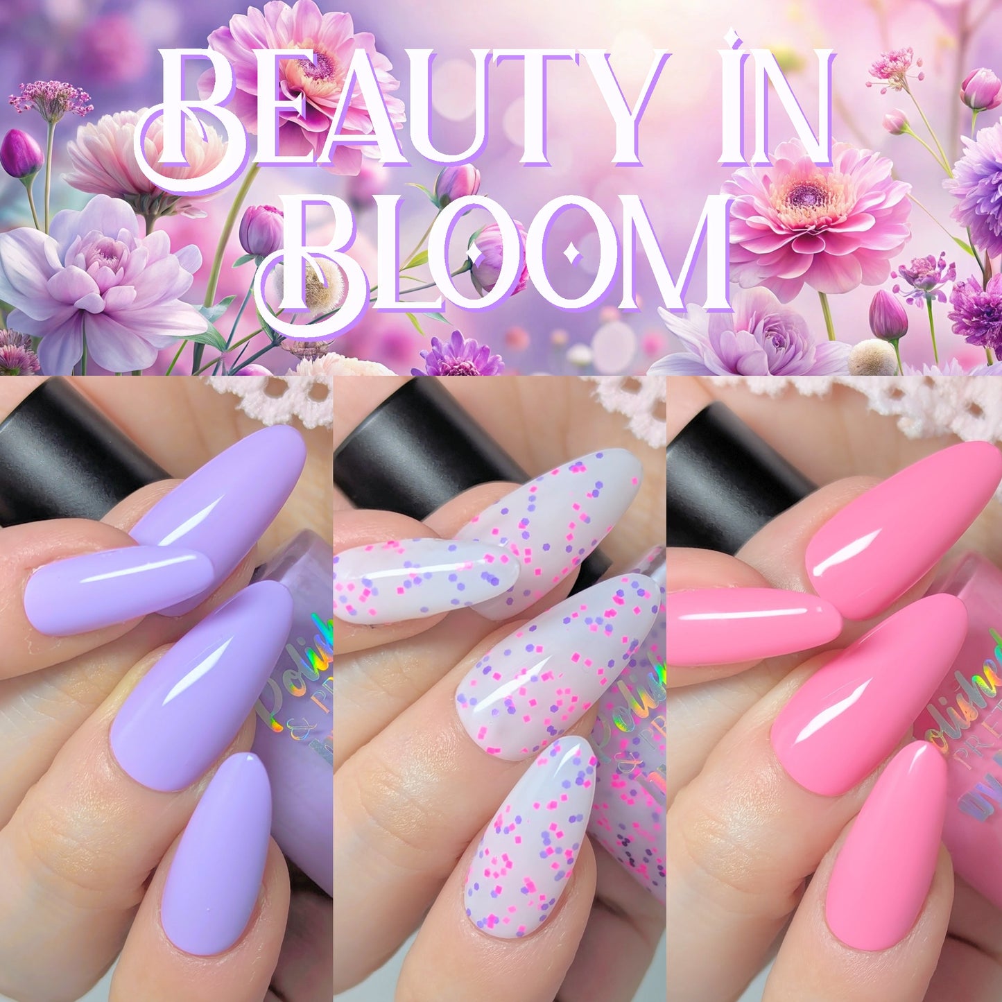 Playful Pansy-Lavender Cream Polish