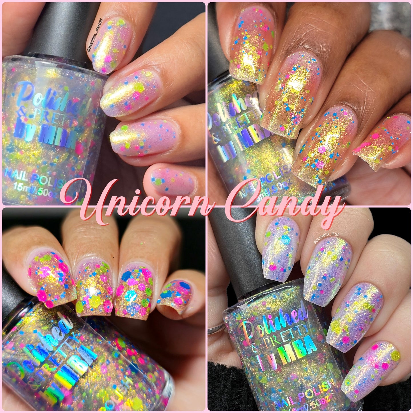 Happy As A Unicorn-Iridescent Multichrome Collection-Large 15ml Bottles