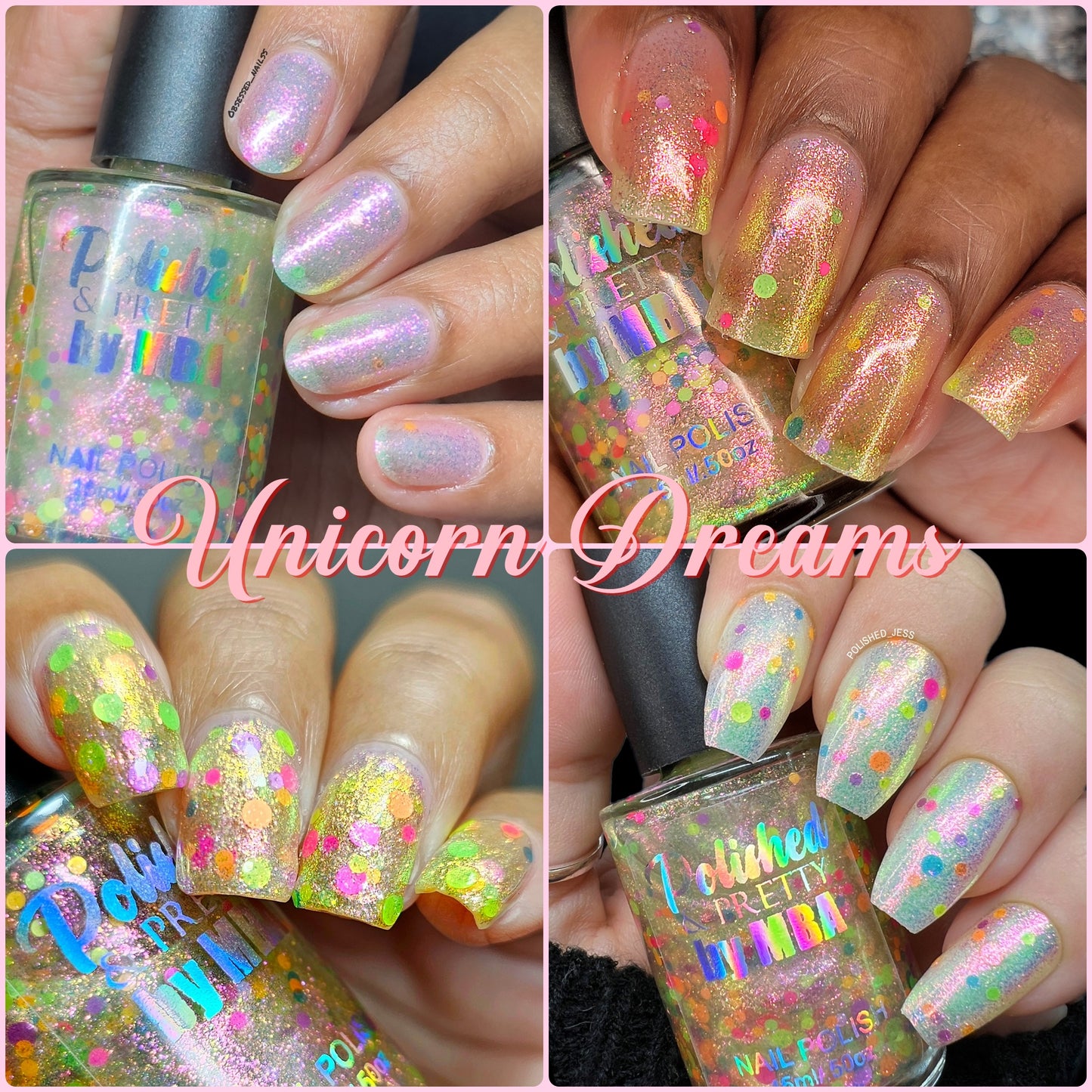 Unicorn Dreams-Iridescent Multichrome Polish-Large 15ml Bottle