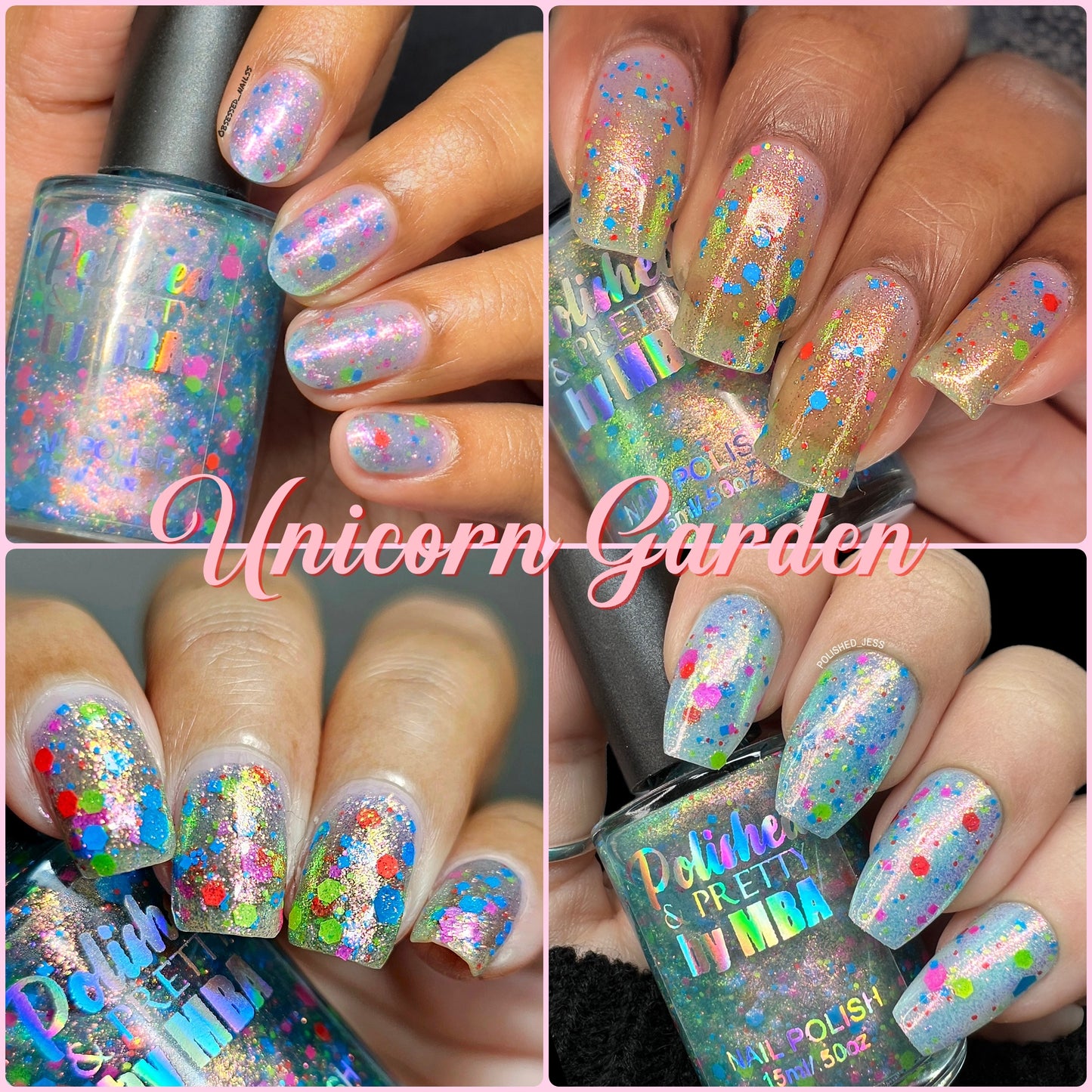 Unicorn Garden-Iridescent Multichrome Polish-Large 15ml Bottle