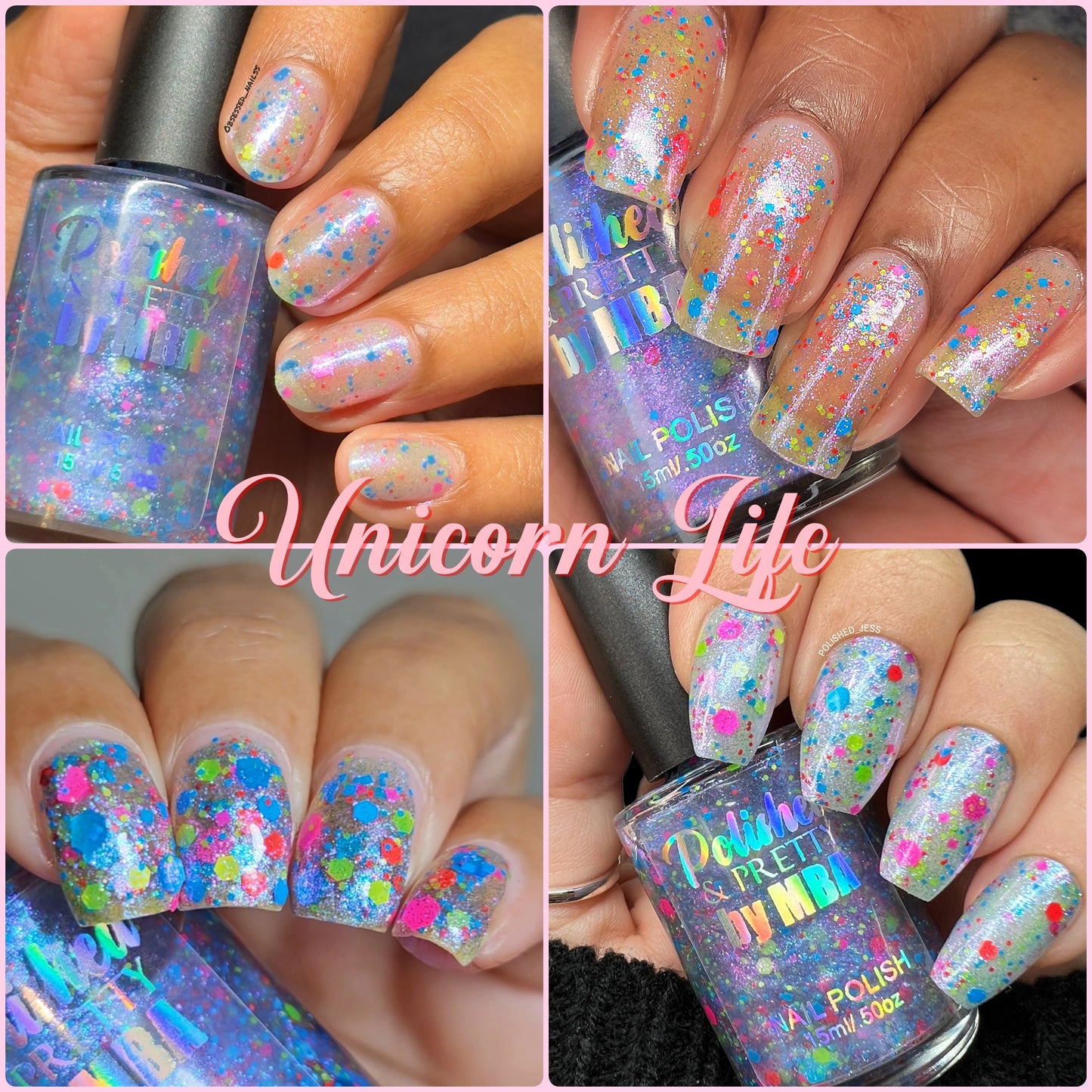 Happy As A Unicorn-Iridescent Multichrome Collection-Large 15ml Bottles