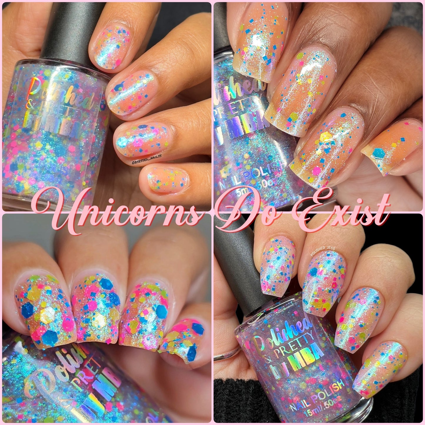 Happy As A Unicorn-Iridescent Multichrome Collection-Large 15ml Bottles