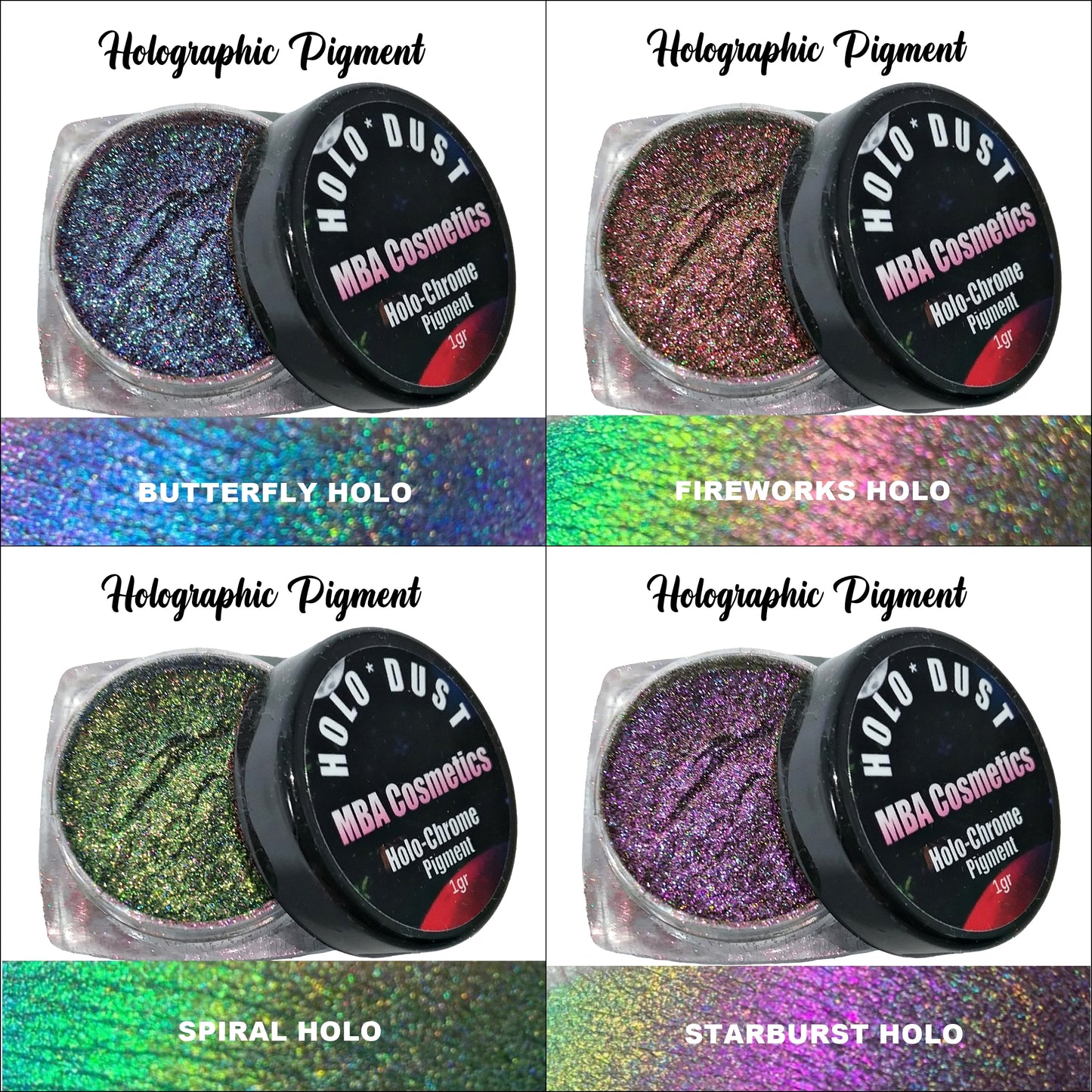 Butterfly Holo*Dust-Holographic Multichrome Loose Pigment