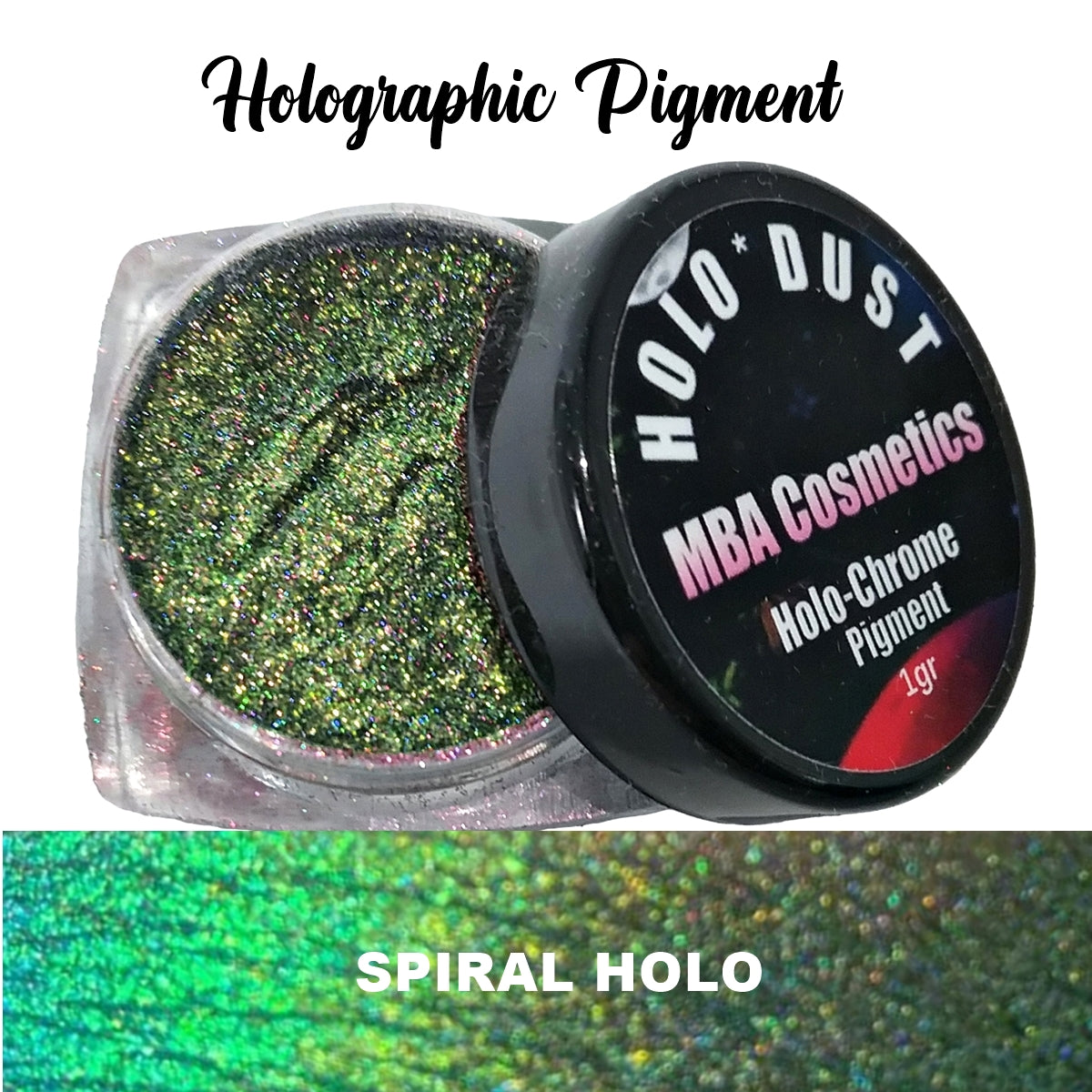 Spiral Holo*Dust-Holographic Multichrome Loose Pigment