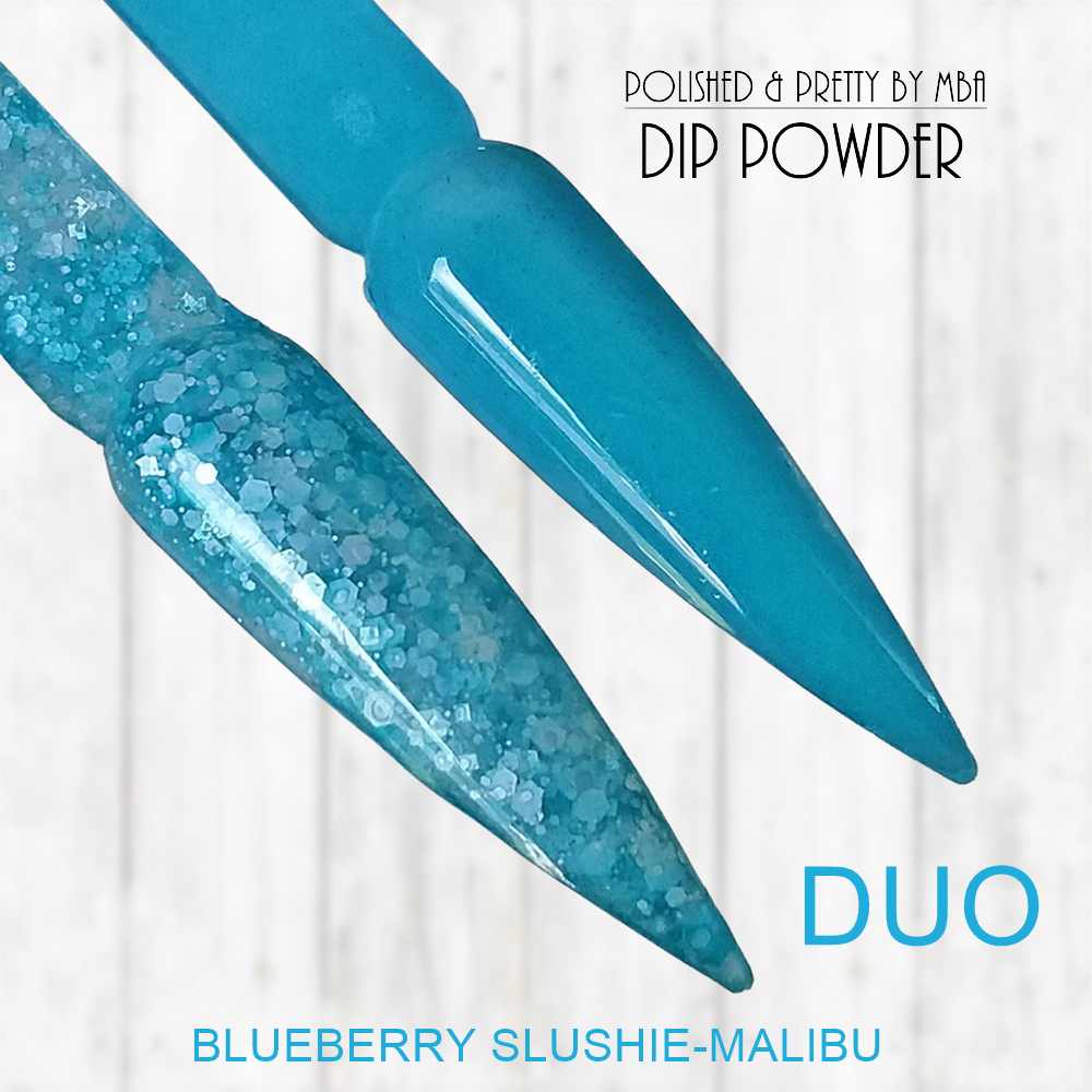 DUO-Malibu & Blueberry Slushie-Dip Powder