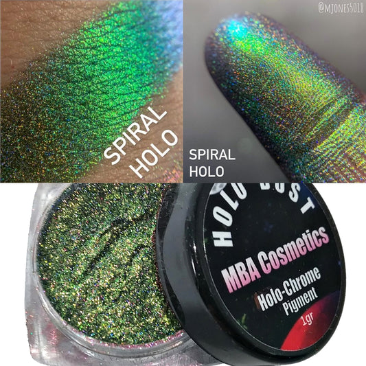 Spiral Holo*Dust-Holographic Multichrome Loose Pigment