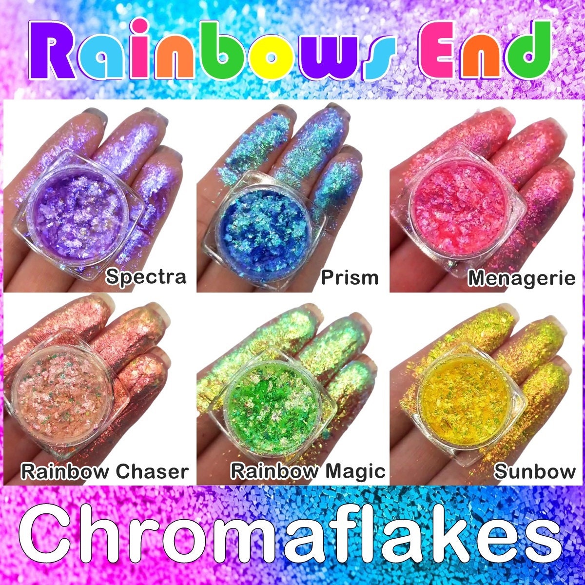 Rainbow Chaser-Chromaflake Eyeshadow Flakes