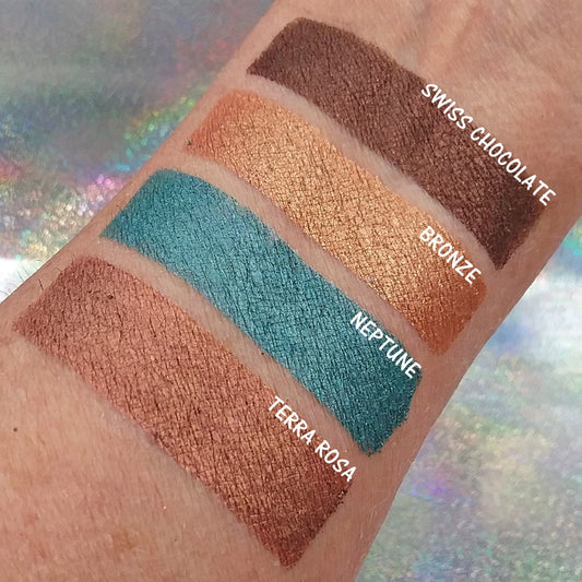 Blue Green Pressed Mineral Eyeshadow-Neptune
