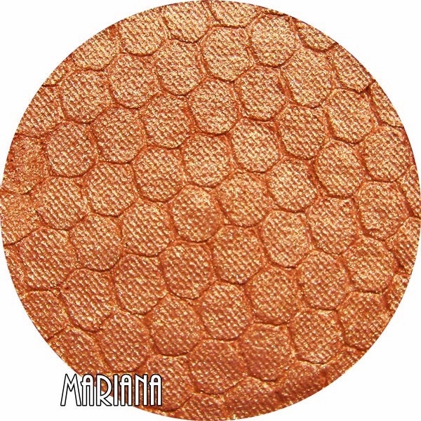 Orange Coral Pressed Mineral Eyeshadow-Mariana
