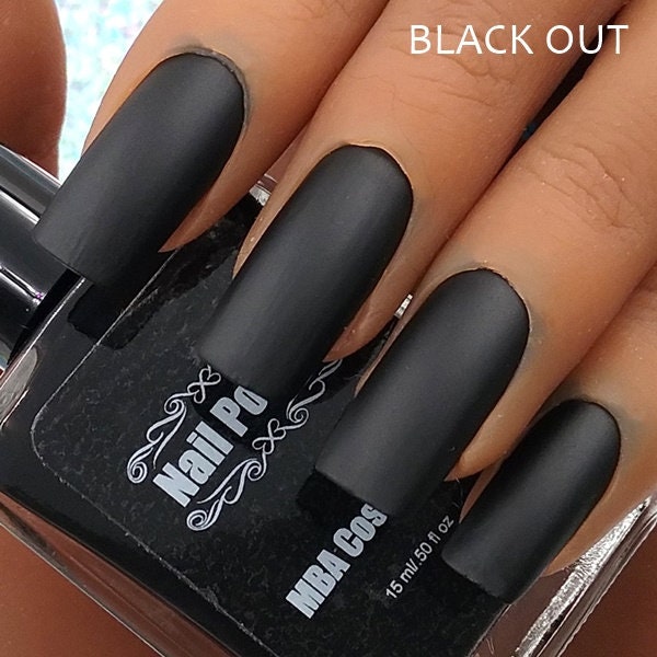 Black Out-Matte Nail Polish Large 15ml