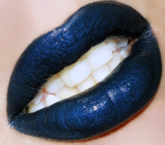 Navy Black Blue HD Lip Paint- Breathless