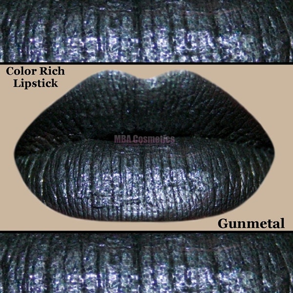 Gray Silver Lipstick- Color Rich Lipstick-Gunmetal