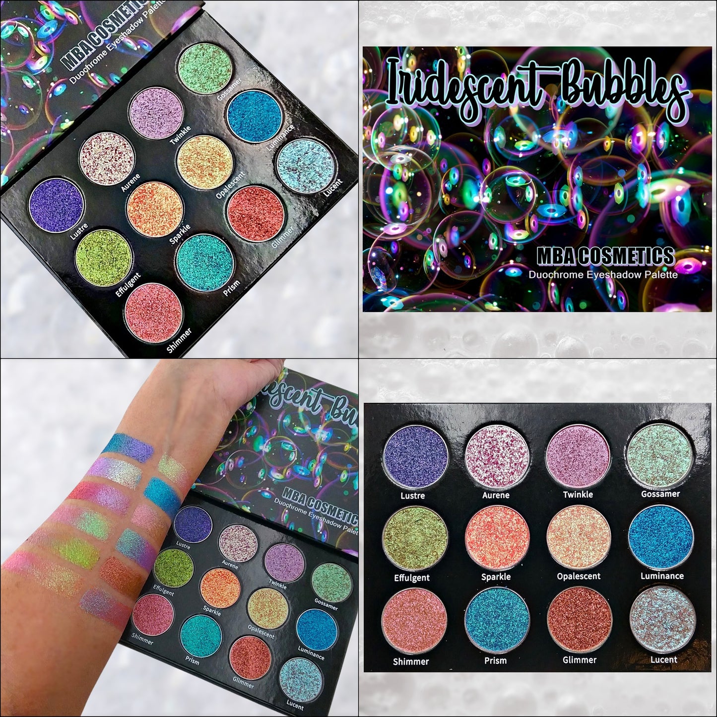 Iridescent Bubbles-Duochrome Eyeshadow Palette