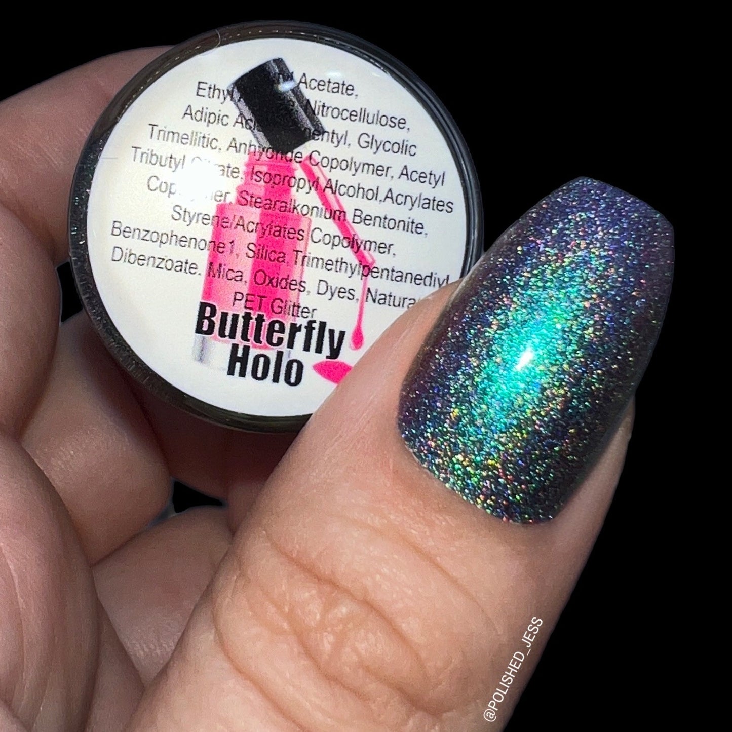 Butterfly Holo-Nail Polish-Large-15ml