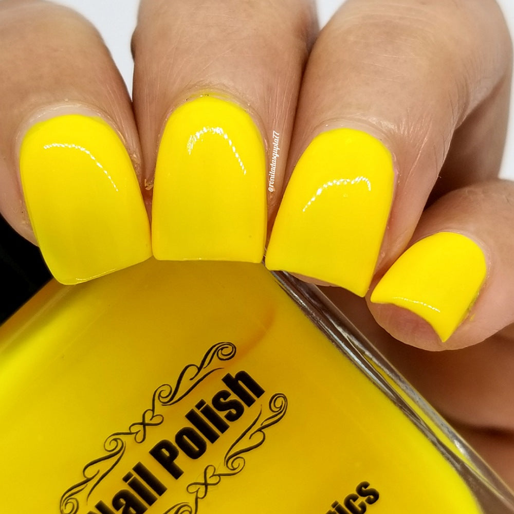 Canary Sun Neon Nail Cosmetics Bottle Polish-Large – 15ml MBA