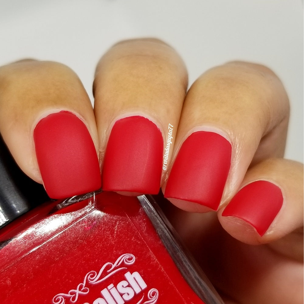 Caught Red Handed-Matte Nail Polish Large 15ml