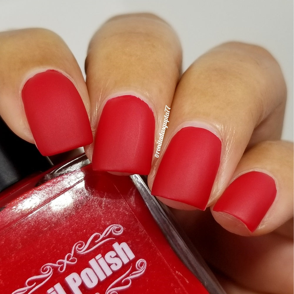 Caught Red Handed-Matte Nail Polish Large 15ml