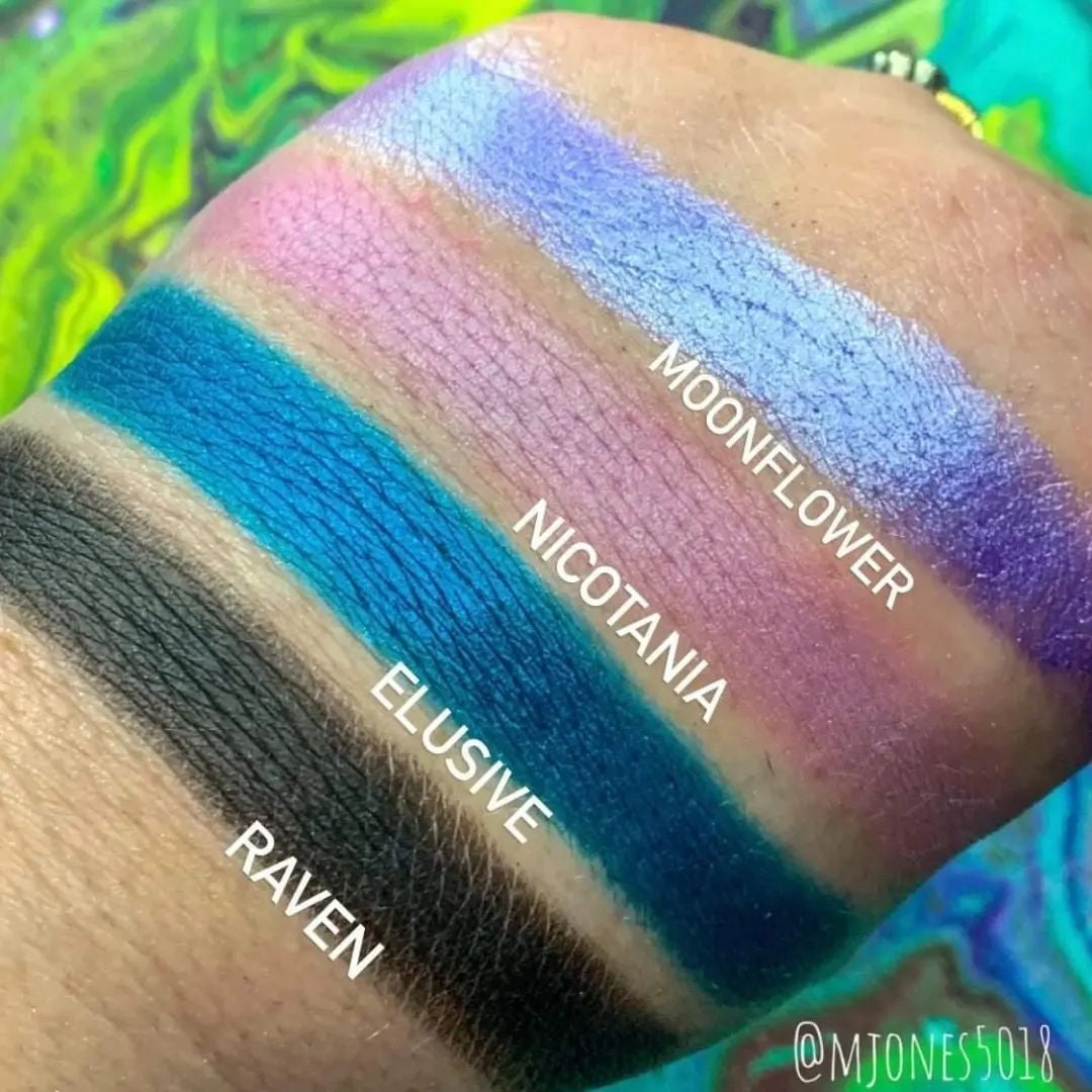 SAT AUG 29 NOON Nocturnal Garden-Pressed Pigment  Palette